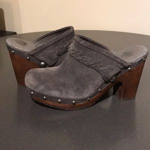Grey Suede Kaylee UGG Clogs